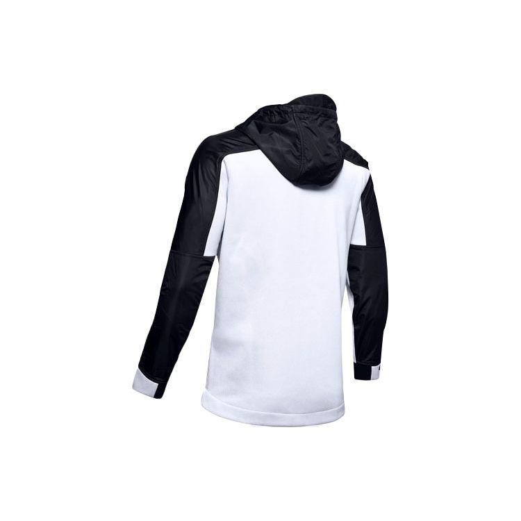 Under Armour ColdGear Breathable Training Sports Hooded Jacket Men Outerwear White 1320710-101