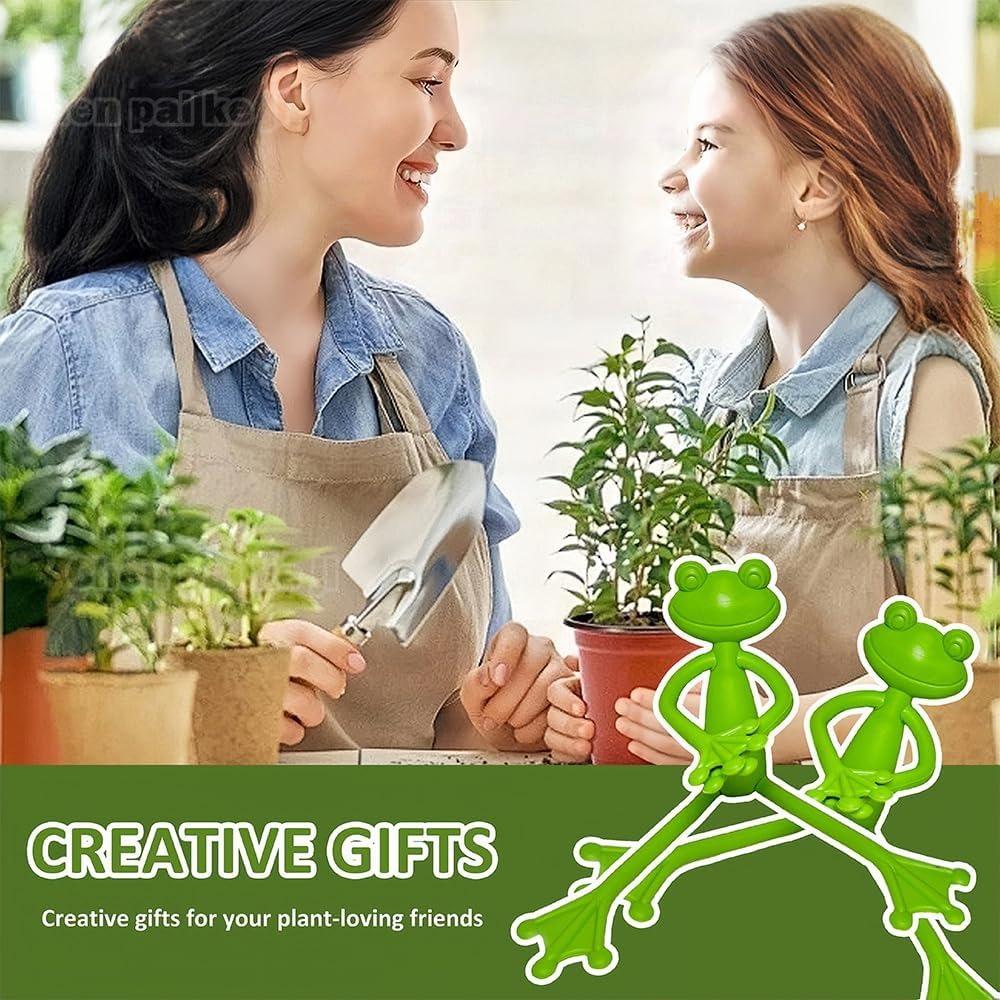 10pcs Frog Plant Stand Frog Plant Holder Flower Pot Hugger Plant Climbing Fixture Clips Cute & Stable Support Make Your Plants Stand More Upright