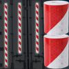 Reflecterende Tape 3m Lang Rood Wit Glanzend Reflecterende Veiligheidswaarschuwingstape Zelfklevend Keperbinding Print Reflecterende Tape voor Auto