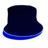 LED Foldable Fisherman Hat Light Up Breathable Unisex Headwear For Hiking Vacations Daily Use