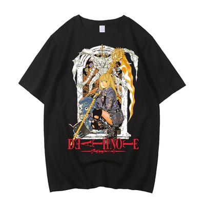 Harajuku Death Note Trička Anime Grafický Potisk Tričko Vysoce Kvalitní Bavlna Módní Streetwear Unisex Top Tričko