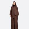 Yiduo Duo Middle East Hijab Solid Color Long Robe Dress 21499