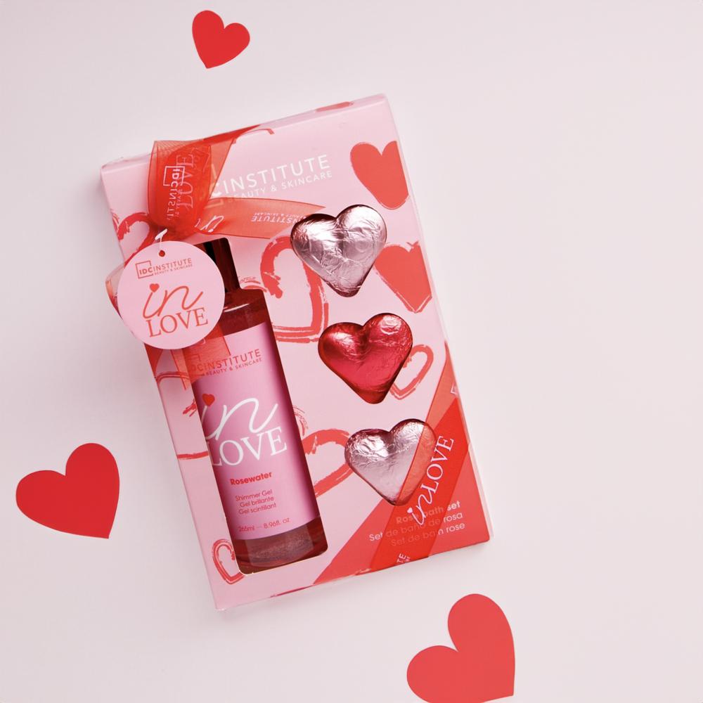 Badset bodywash Rosewater IN LOVE IDC 1 stuks
