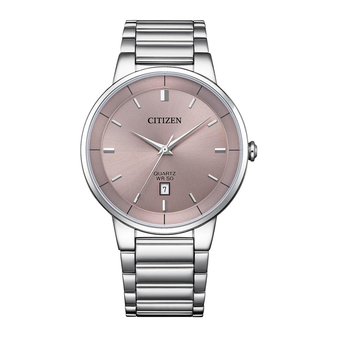 

Часы кварцевые CITIZEN розовые серые серебристые Overseas модель [Citizen] мужские BI5120-51Z [Товар]