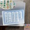 3D Nagelkunst-Form mit Blume, Pfau, echtem chinesischen Stil - Klares Silikon, perfekt für DIY-Maniküre