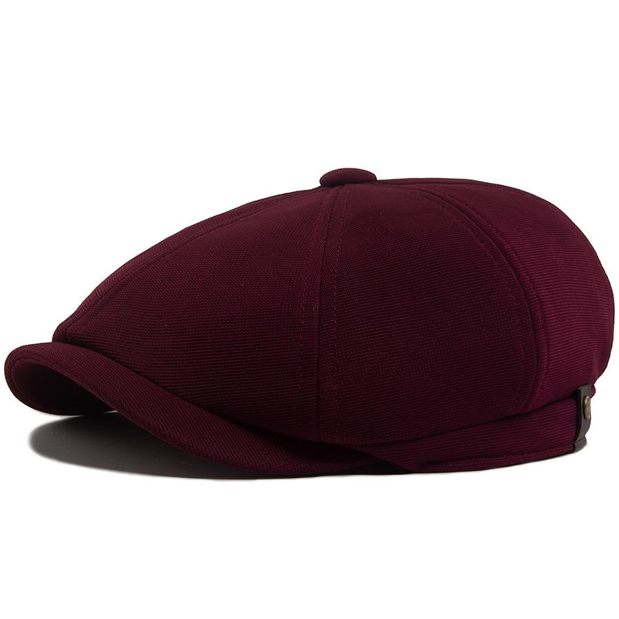 Spring Summer Vintage Patchwork Beret Cap For Men Women Artist Painter Style Ivy Flat Beret Hat One Size