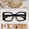 SUSZ  New Fashion Cat Eye Women Anti Blue Light Reading Glasses Myopia Hyperopia Customizable Prescription Progressive Glasses