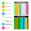 1 pachet Pu Micro-elastic Luminous Colorat Heat Lettering Film luminos