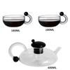 Mouse Shaped Heat-Resistant Glass Teaware With Tea Infuser Teapot And Tea Cup Set With Rat Tail Handle Coffee Pot Coffee Mug