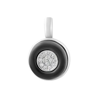 Silver Pendant with Ceramics, Cubic Zirconia (2169727)