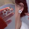 Korean Pearl Tassel Earrings with Silver Needle