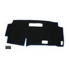 TUCKBOLD Nissan Serena C28 Dashboard Mat/Dashboard Cover, Foldable Center Console Dashboard Mat, Black/Blue with Stickers, 1 Set