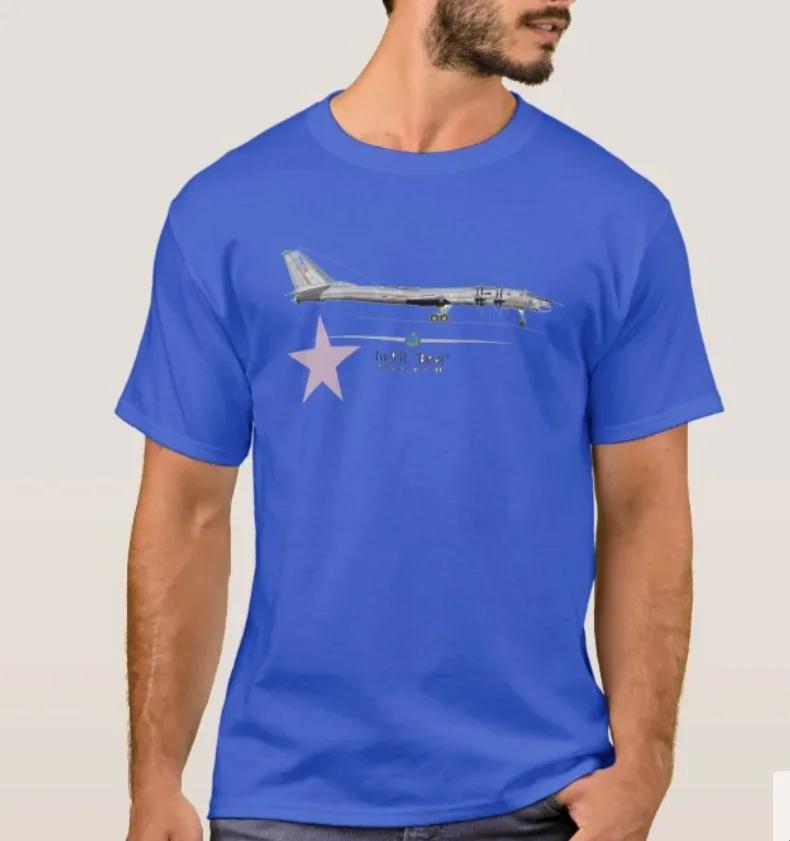 Russian Tu95 Bear Longrange Strategic Bomber TShirt Summer Cotton Short Sleeve ONeck Mens T Shirt New S3XL