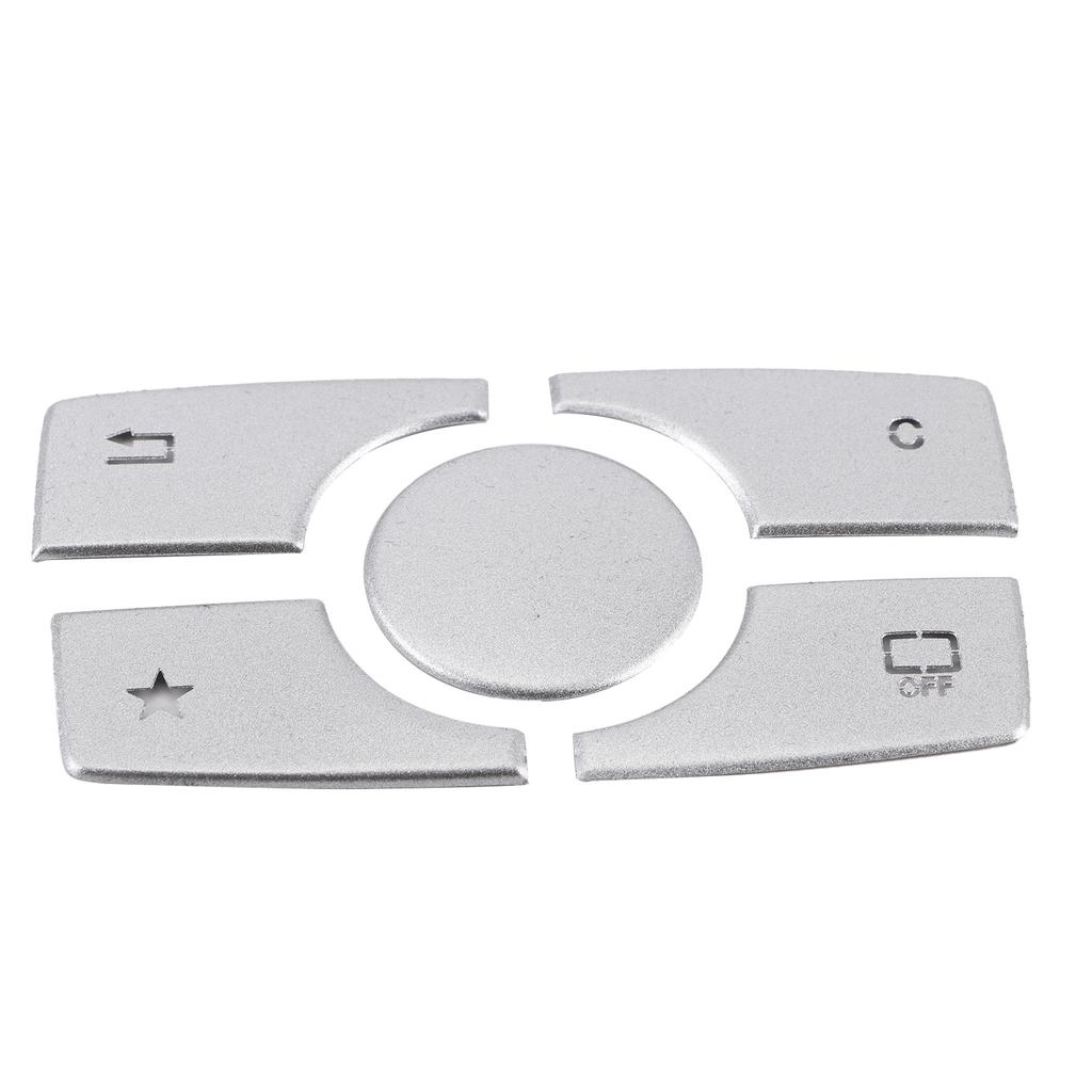 Multimedia Button Cover Trim Aluminum Alloy Stickers Fit for Mercedes Benz ML GL Class 2015 2019