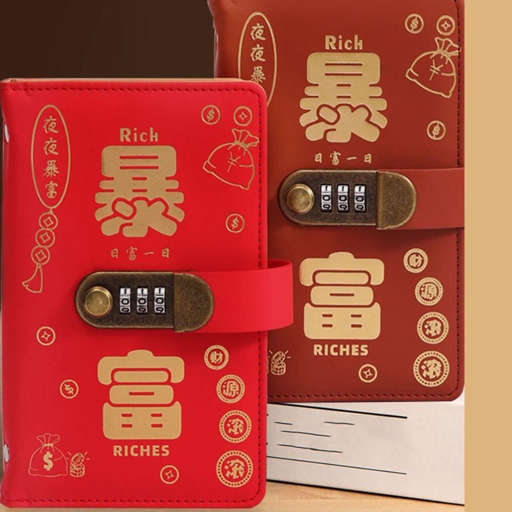 50Sheets Saving Money Binder PU Leather Planner Organizer Account Book  Office Stationery Supplies