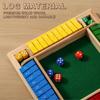 AIUAZA Dice Game Close the Box Wooden Board Game 4 Sides Family Math Game for Players Educational Learning Interactive Game Classic Tabletop Game for