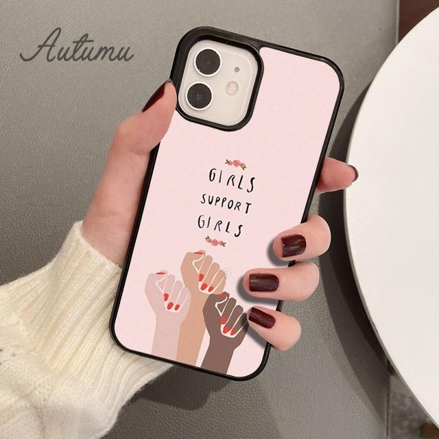 Feministische Feminismus-Telefonhülle für iPhone 11 12 13 14 Pro Max Mini X XR XS SE 2020 6S 7 8 Plus Samsung Galaxy S21 S22 Cover Shell