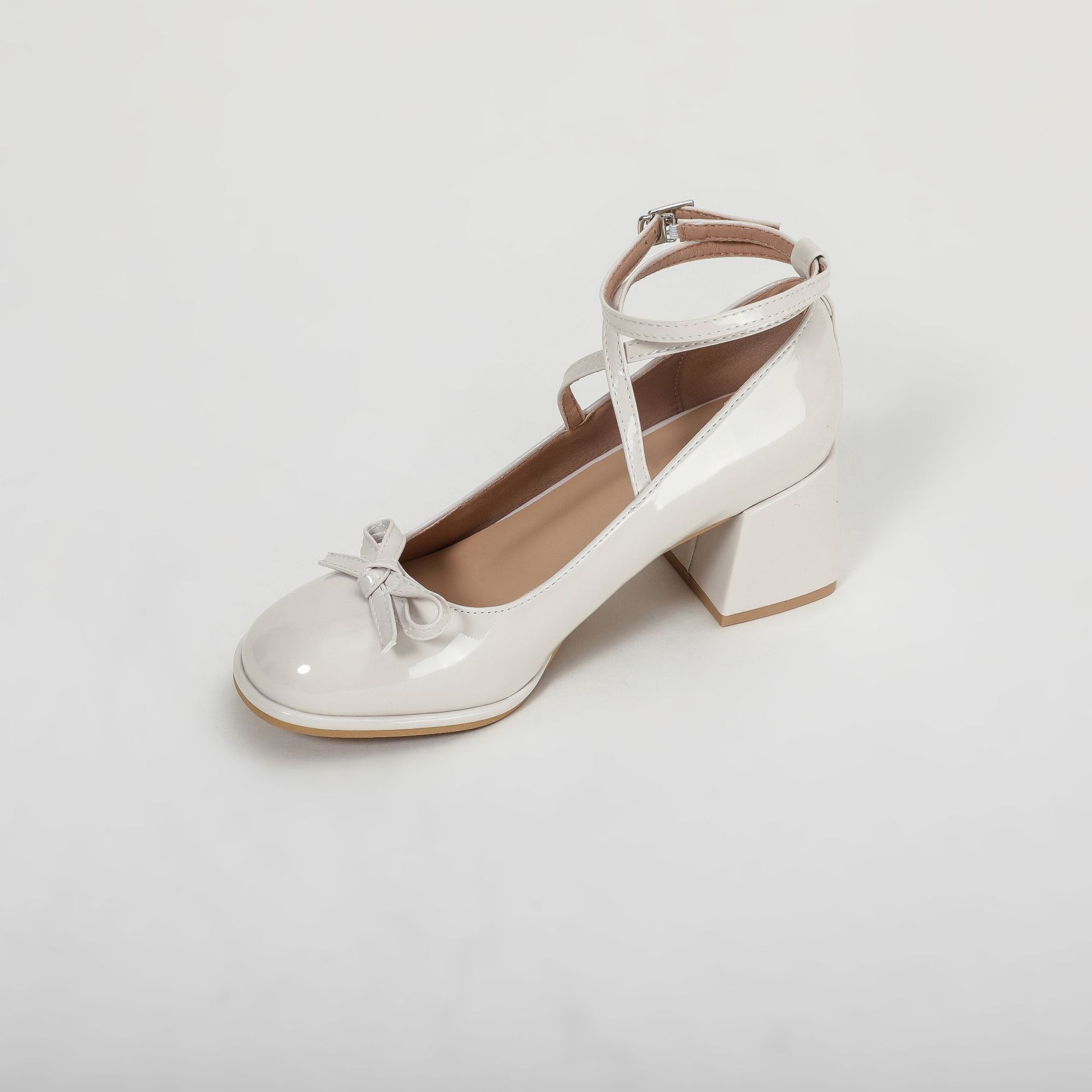 Красные туфли Мэри Джейн женские туфли на толстом высоком каблуке женские туфли в стиле Лолита с квадратным носком весенняя модная вечерняя кожаная женская обувь 40 3490₽