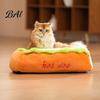 Waschbares Katzenbett Hot Dog Haustierbett, Abnehmbare Matte, Gemütliches Plüsch Verspieltes Tierbett Niedlich für Kleine Hunde Katzen Innengebrauch Bezug