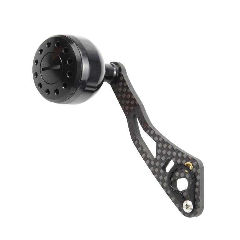 

VISPREA Reel Parts Baitcasting Reel Drum Reel Handle Aluminum Alloy 109mm Handle Knob Shimano Daiwa Abu Garcia Custom Parts Replacement YU239 Handle