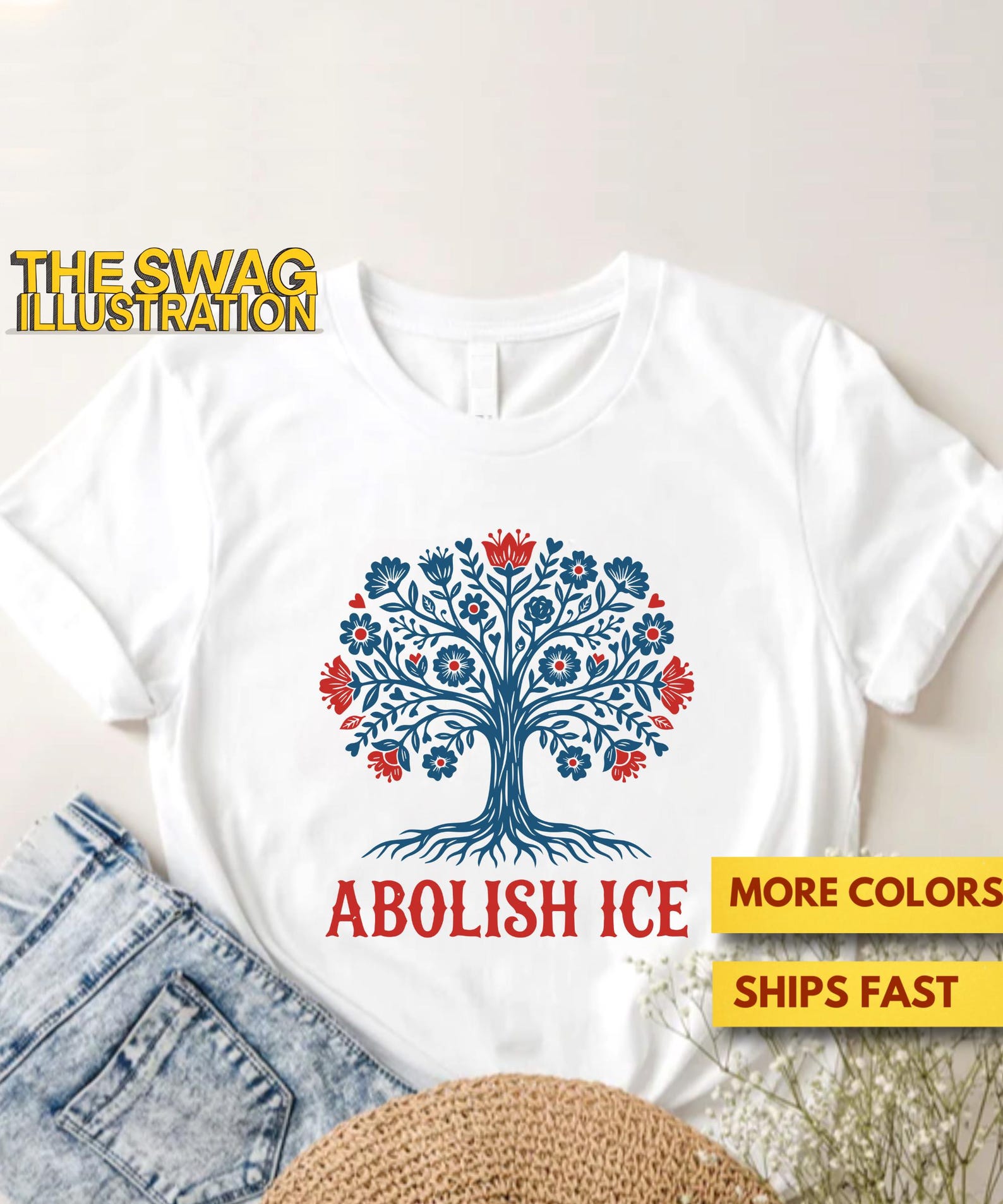 Abolish Ice Shirt, Freedom Protest, Social Justice For All ResisT shirt, Anti-Trump Political Elections Shirt, FDT Soft Tee S