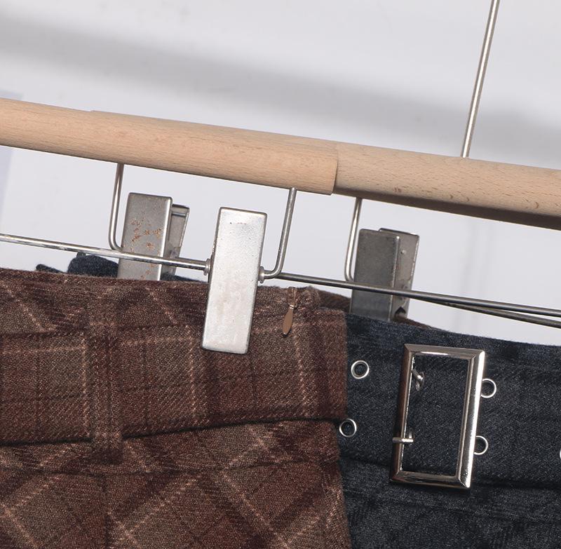 Women's High Waist Plaid Wool Skirt with Belt - Winter A-line Hip-Hugging Short Skirt
