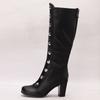 Women's High-heeled Boots, Sexy European and American Style Thick Heel Large Size Solid Color Medium Boots