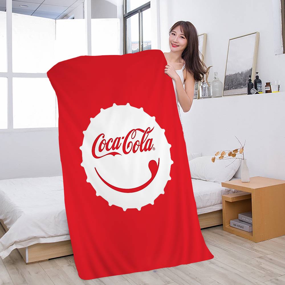 C-COCA Logo C-COLAS Anime Strand Schwimmtuch Weiches Saugfähiges Waschlappen Kindergeschenke Für Kinder Reisen Camping Fitnessstudio