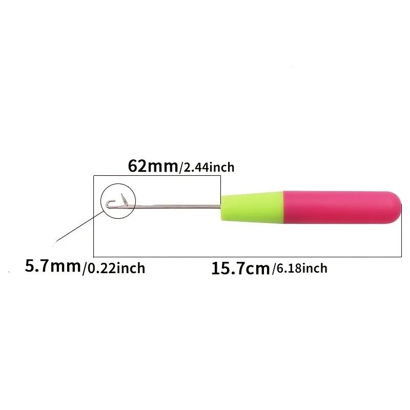 2pcs Sewing Tools Repair Sweater DIY Sewing Needles Aluminium Tongue Knitting Tool Carpet Crochet Hook Supplies Costura