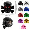 4Pcs Bone Skull Car Tire Valve Caps Dustproof Anti-Theft Air Leak Protection Standard 8V1 Thread Auto Wheel Styling Caps Valve Stems 1