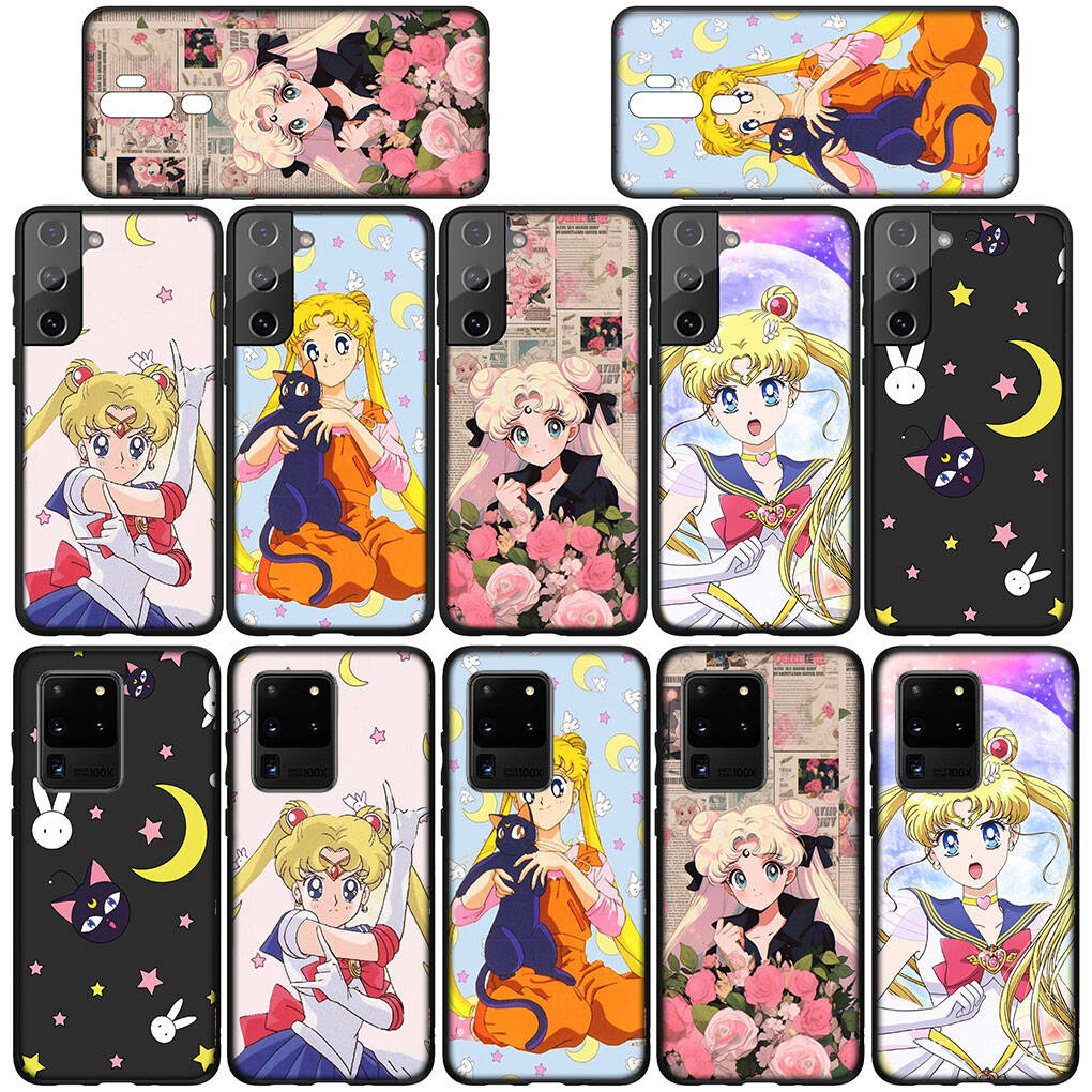 Hülle für iPhone 17 16 15 Xiaomi Poco Redmi Note 14 13 12 11 Pro Max 9 16e Samsung Galaxy S25 S24 S23 OPPO Huawei Mädchen Sailor Anime Mond Handyhülle