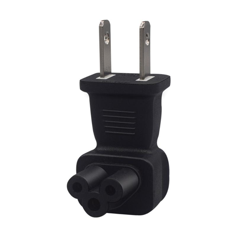 US Standard Outlets 1-15P to IEC320 C5 Connection Power Plug Adapter PVC Component for Electronics