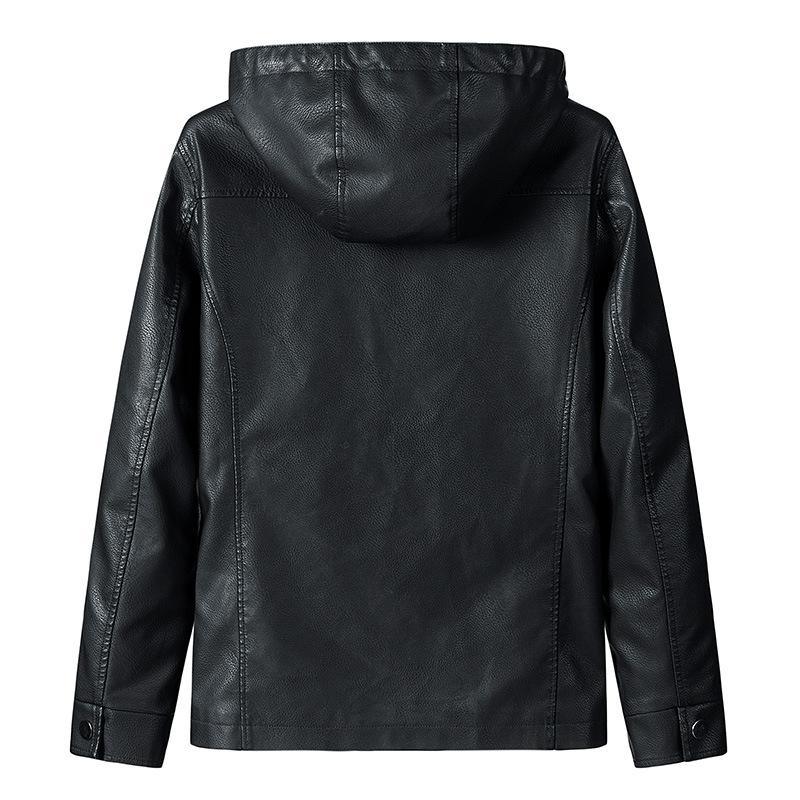 Herbst Winter Pu Jacke Männer Mode Lässig Leder Jacken Mit Kapuze Mantel Reise Outdoor Oberbekleidung Männlich Plus Größe