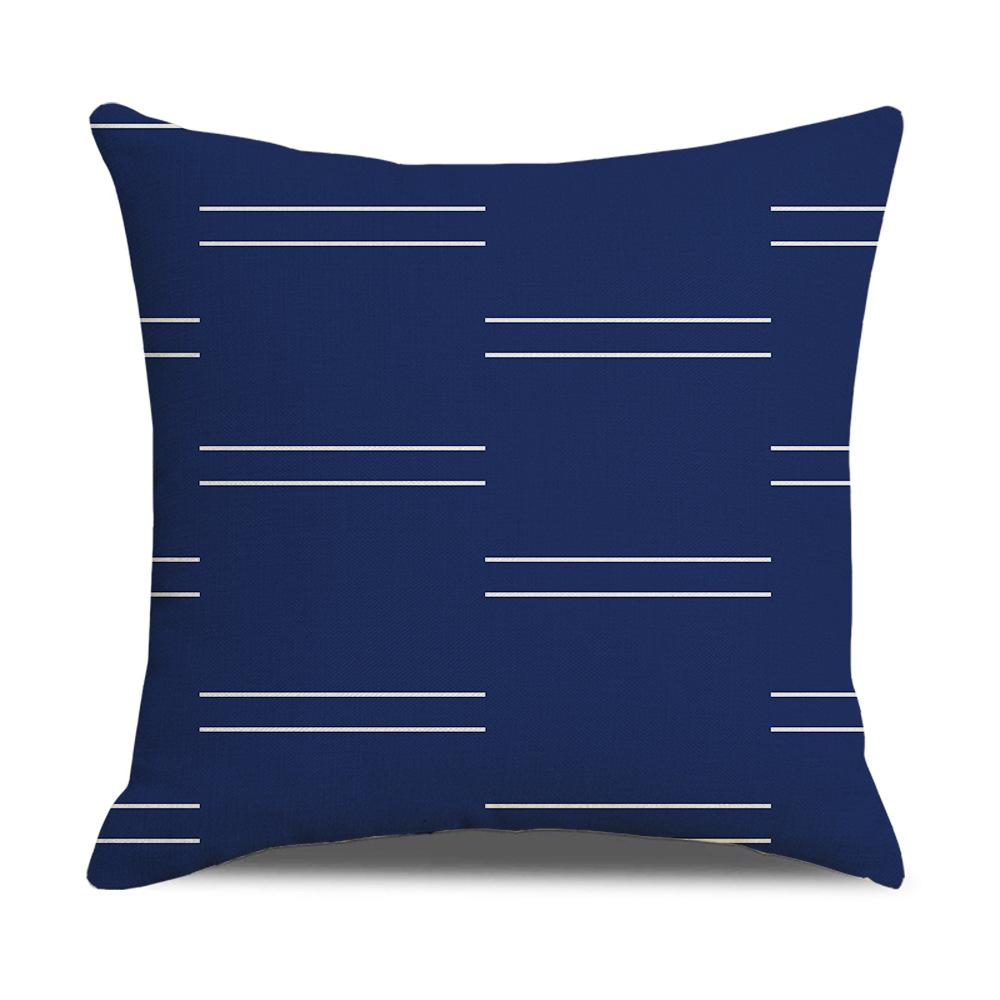 Home Furnishings Linen Cushion Covers Nordic Plaid Linen Cushion Covers Sofa Cushion Covers