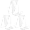 3 Pieces Book Stand / Bookend, Clear Acrylic Book Stand, Book Stand, Acrylic Book Stand