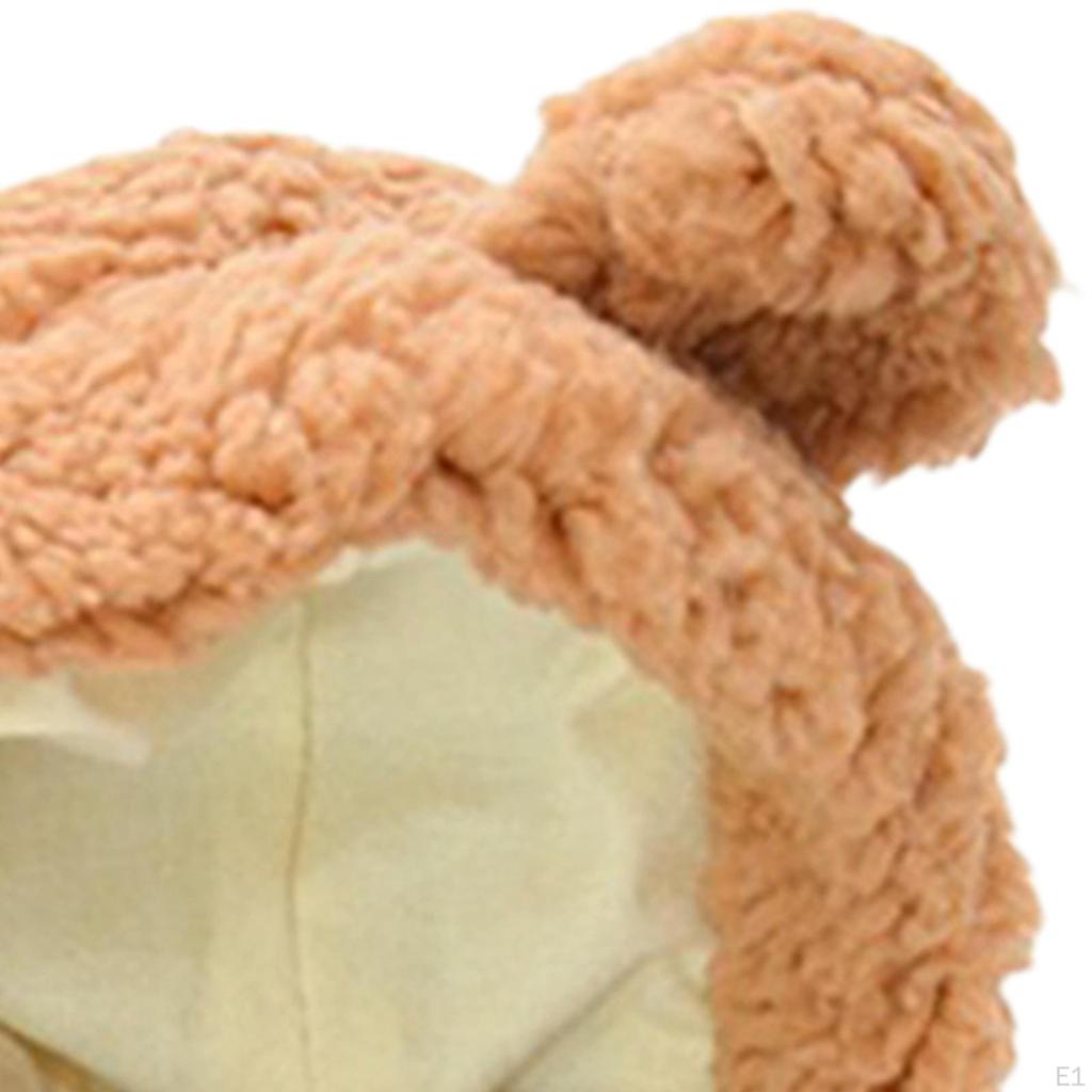 Pălărie de iarnă pentru animale de companie, costum de pisică, hanorac cald cu urechi de urs, cățeluș pentru câini de talie mică