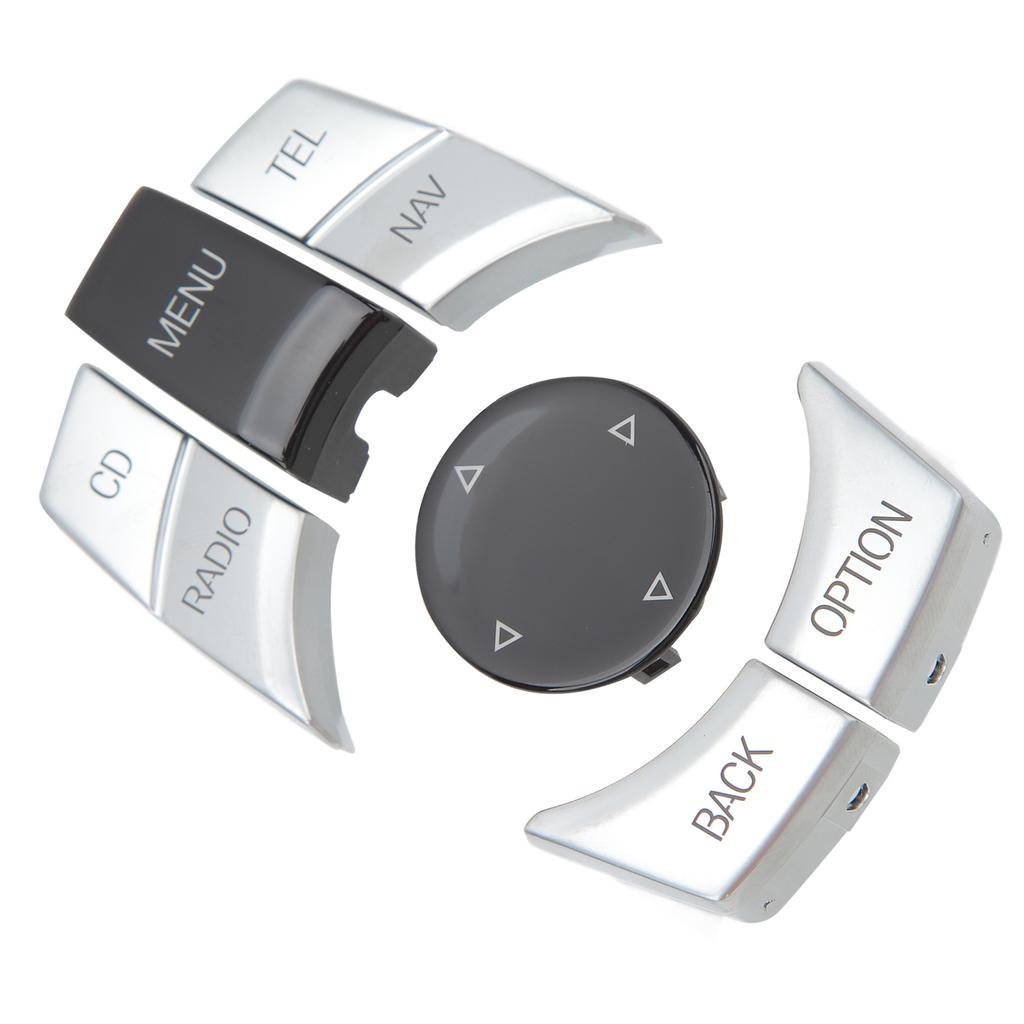 Center Console Multimedia Control Button Knob High Hardness Multimedia Button Cover Trim Durable Colorfast for E84 E70