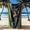 Ac Milan Beach Towel Super Soft Microfiber Quickdry Fabric Comfortable Lightweight