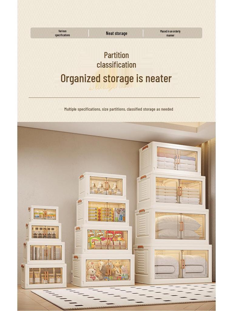Multi-Layer Large Capacity Storage Cabinet for Clothes, Quilts, and Toys
