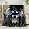 1 Stück Fußballverein Wappen Flanelldecke Geschenk, Geeignet für Männer und Frauen, Weich, Ideal für Betten und Sofa, Geburtstags- oder Weihnachtsgeschenk