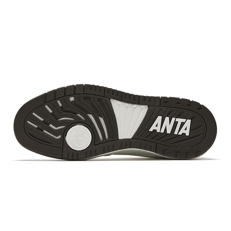 Anta 982 Slip Resistant Abrasion Resistant Low top Skateboard Shoes Men's White Gray 112548066-5