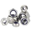 Imperial Zinc-Plated 304 Stainless Steel Nylon Locking Nut - High Strength, Anti-Slip, Anti-Loosening