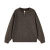 Herren Casual Langarm Sweatshirt Lockerer Schnitt Einfarbige Runde Halslinie Tägliches Tragen Mode Top