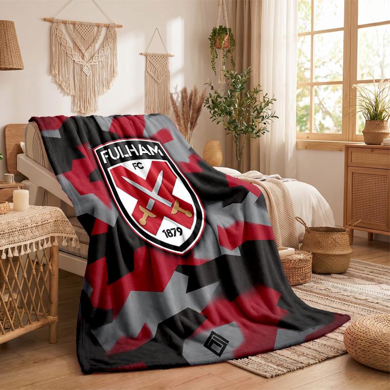Fulham Fußball Druck Flanell Decke Weich Warm Sofa Bett Überwurf für Zuhause Büro Schlafzimmer