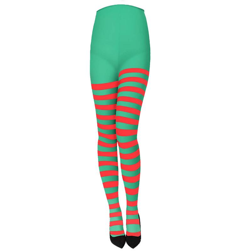 Чулки на Хэллоуин, ролевая игра, косплей, полосатые носки, рождественский комбинезон, сексуальные украшения, реквизит