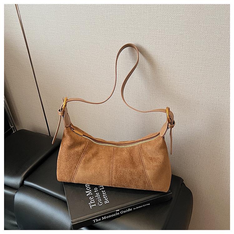 Französischer Chic Damen Herbst Schultertasche mit großem Fassungsvermögen