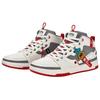 Anta Arknights X  Non-Slip Shock Absorbing Wear-Resistant High-Top Sneakers Women Sneakers White Red 422320801-1