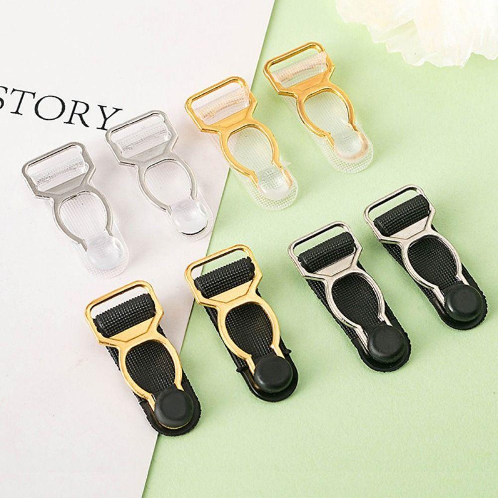 10pcs 10mm/12mm/18mm Corset Leg Garter Belt Clip Black White Red Suspender Clips