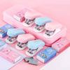 Cute Cartoon Mini Stapler+ Staples Set Adorable Multifunctional Desk Tool for School Office Home Use Kids Gift
