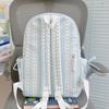 Schoolbag Summer Fresh Peach Light Pink Striped Bow Schoolbag Milk Huhu Sweet Girl Heart Girlfriend Travel Backpack